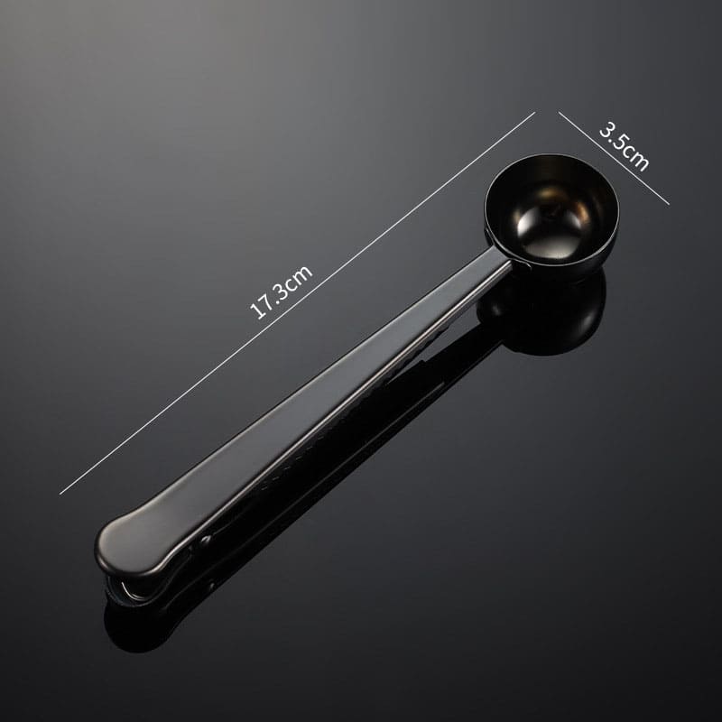 Colher para Café com Presilha Inox Prendedor de Embalagem Homedec