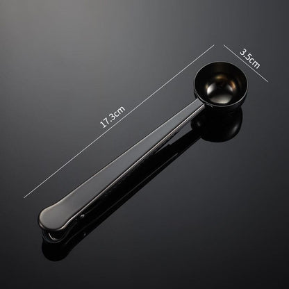 Colher para Café com Presilha Inox Prendedor de Embalagem Homedec
