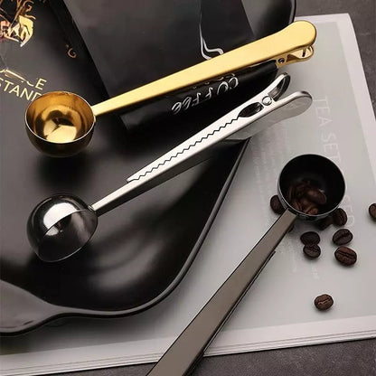 Colher para Café com Presilha Inox Prendedor de Embalagem Homedec