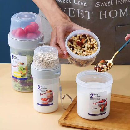 Copo para Cereais Salada e Frutas Café da Manhã Portátil Homedec