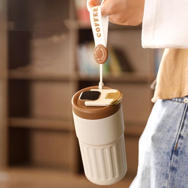 Copo Térmico 450ml Inteligente com Tampa Premium Homedec
