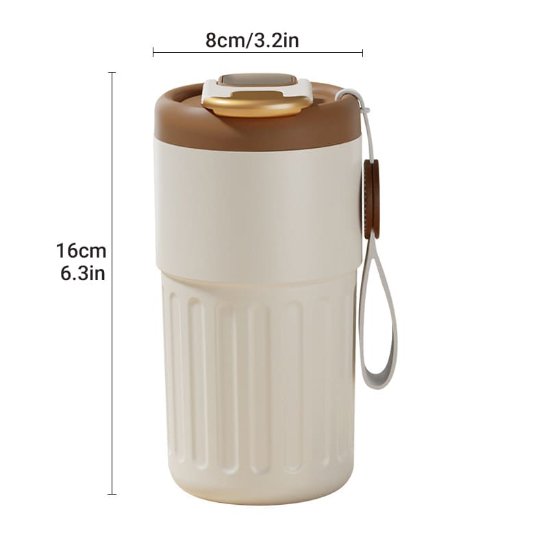 Copo Térmico 450ml Inteligente com Tampa Premium Homedec