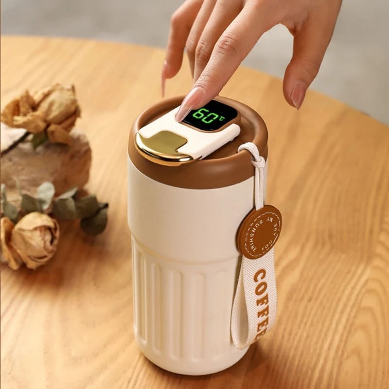 Copo Térmico 450ml Inteligente com Tampa Premium Homedec