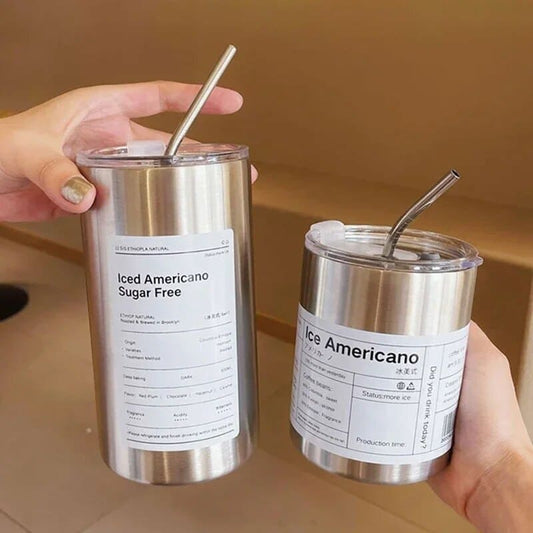 Copo Térmico para Café Inox com Tampa Hermética Homedec