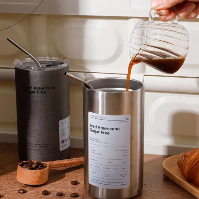 Copo Térmico para Café Inox com Tampa Hermética Homedec