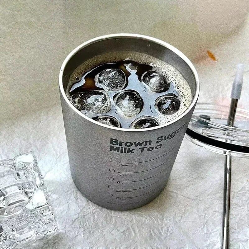 Copo Térmico para Café Inox com Tampa Hermética Homedec