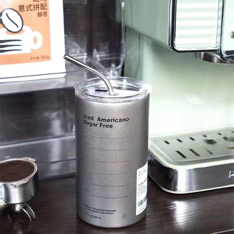 Copo Térmico para Café Inox com Tampa Hermética Homedec