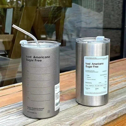 Copo Térmico para Café Inox com Tampa Hermética Homedec