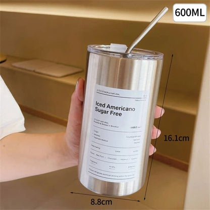 Copo Térmico para Café Inox com Tampa Hermética Homedec