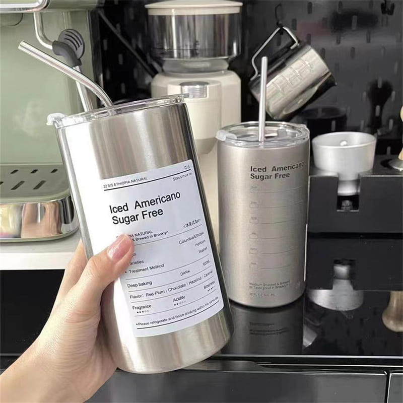 Copo Térmico para Café Inox com Tampa Hermética Homedec