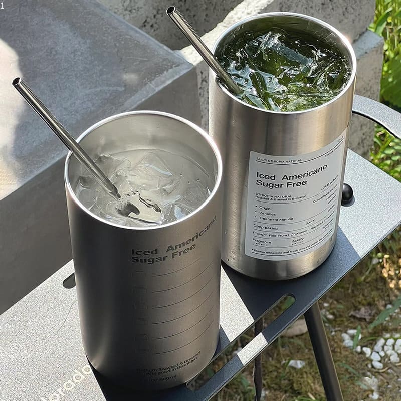 Copo Térmico para Café Inox com Tampa Hermética Homedec