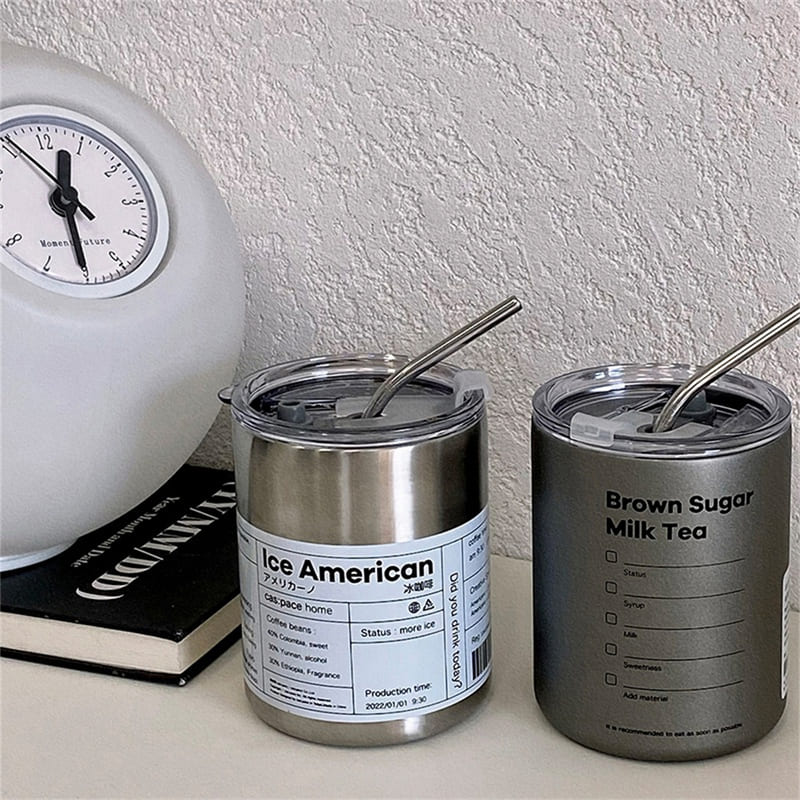 Copo Térmico para Café Inox com Tampa Hermética Homedec