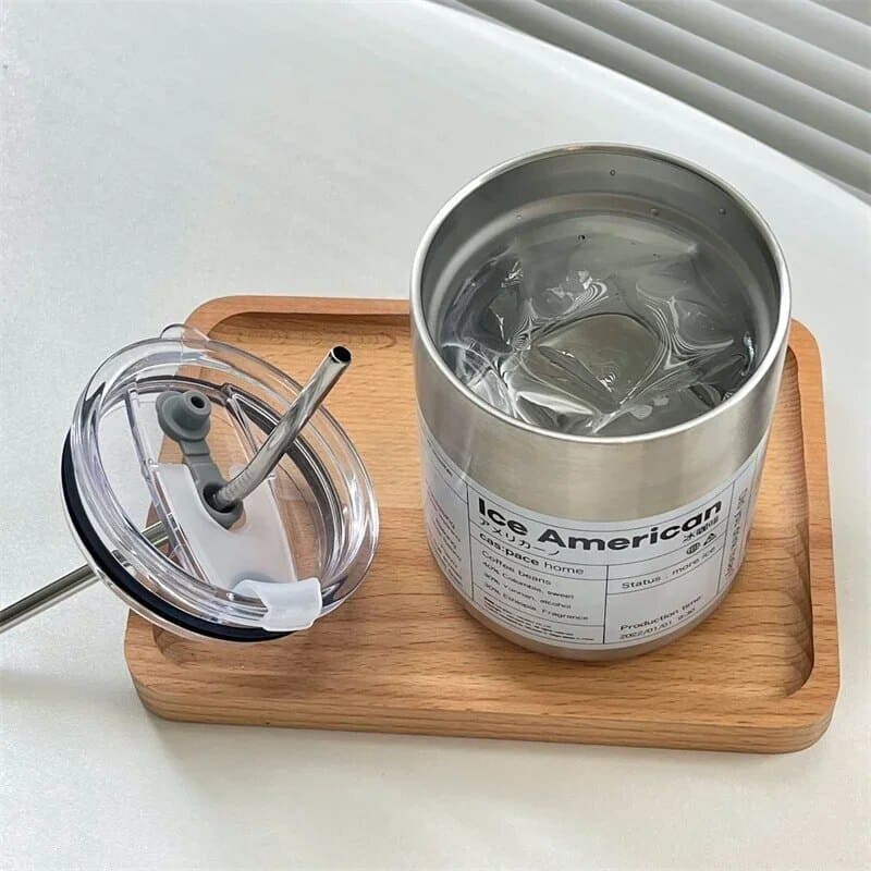 Copo Térmico para Café Inox com Tampa Hermética Homedec