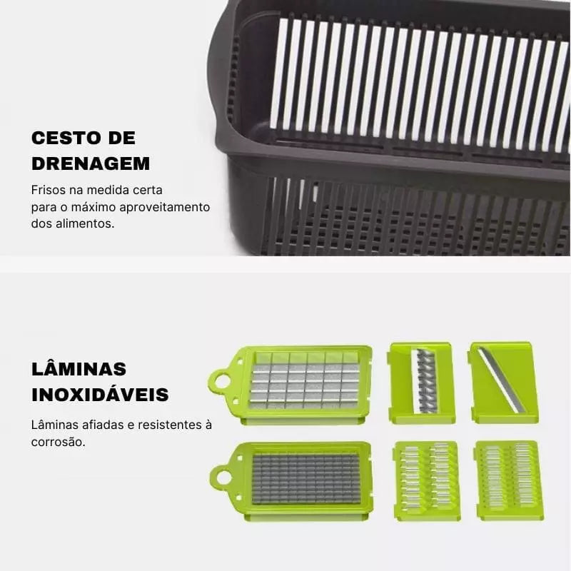 Cortador e Ralador de Legumes Multiuso Homedec