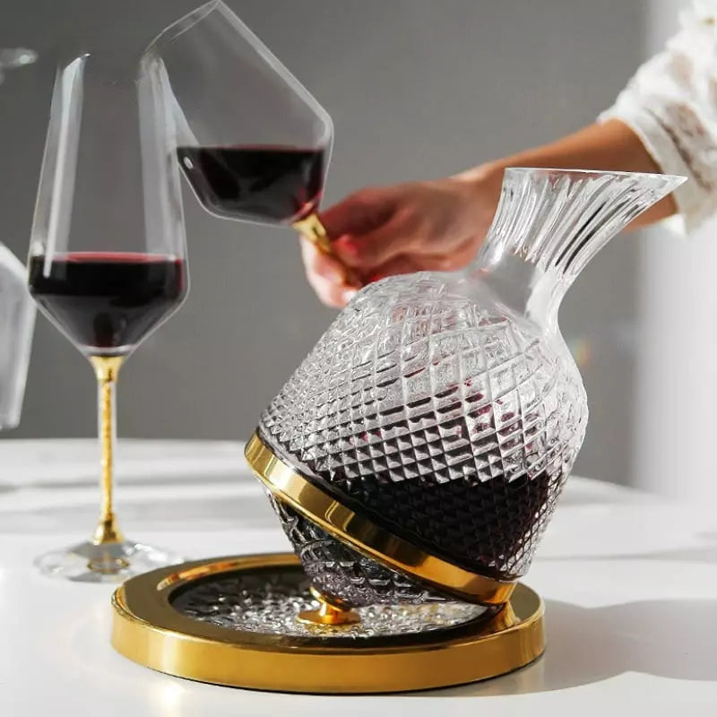 Decanter de Vinho Recipiente de Vidro Cristal Decantador Homedec