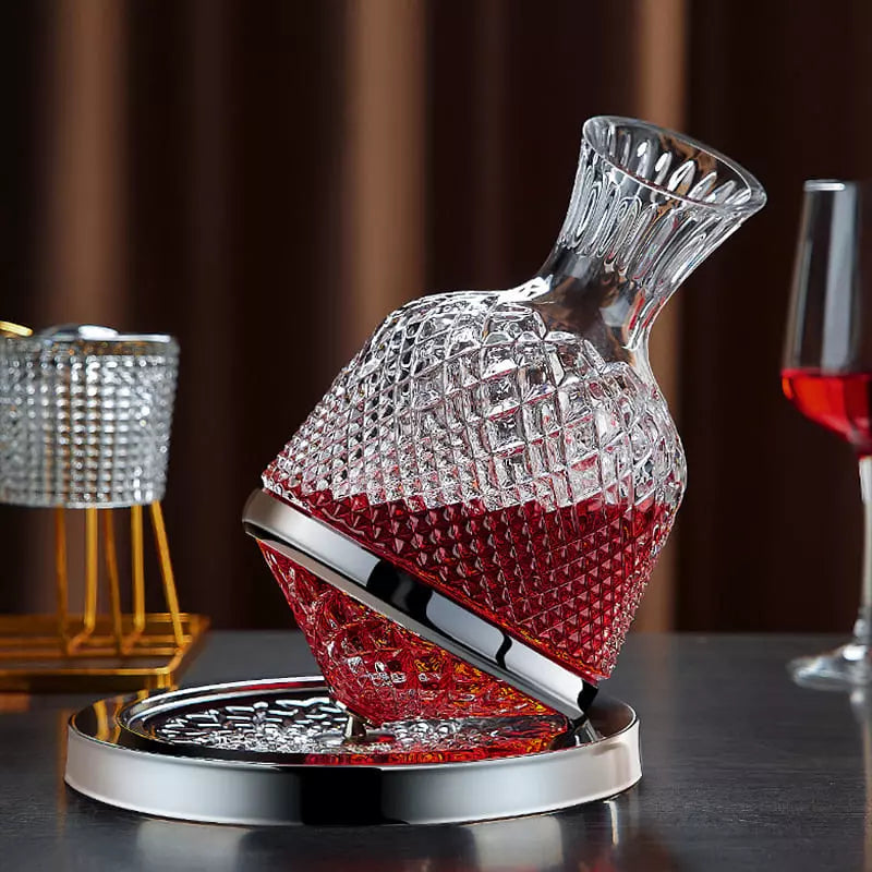 Decanter de Vinho Recipiente de Vidro Cristal Decantador Homedec
