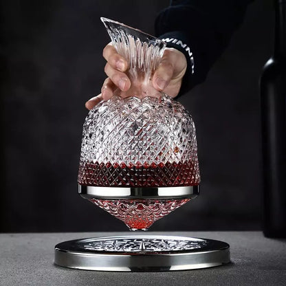Decanter de Vinho Recipiente de Vidro Cristal Decantador Homedec