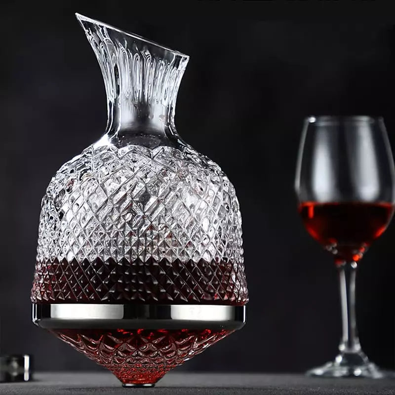 Decanter de Vinho Recipiente de Vidro Cristal Decantador Homedec