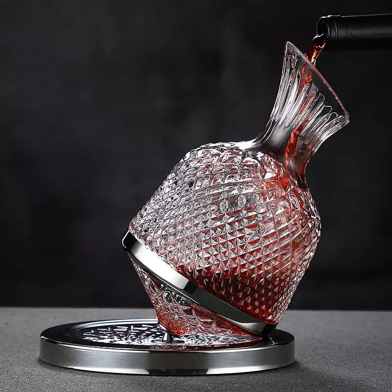 Decanter de Vinho Recipiente de Vidro Cristal Decantador Homedec