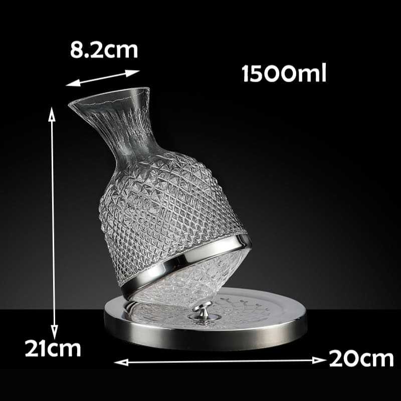 Decanter de Vinho Recipiente de Vidro Cristal Decantador Homedec