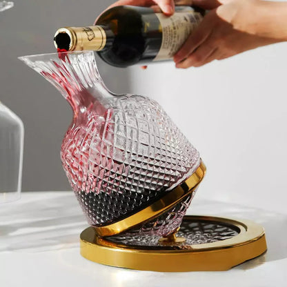 Decanter de Vinho Recipiente de Vidro Cristal Decantador Homedec