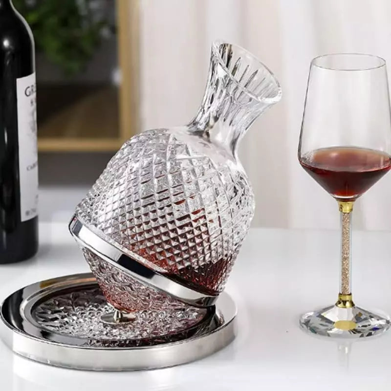 Decanter de Vinho Recipiente de Vidro Cristal Decantador Homedec