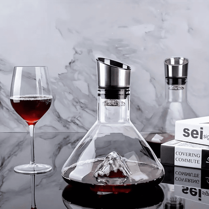 Decanter de Vinho Vidro Iceberg Aerador Home Bar Homedec