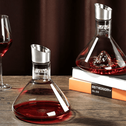 Decanter de Vinho Vidro Iceberg Aerador Home Bar Homedec