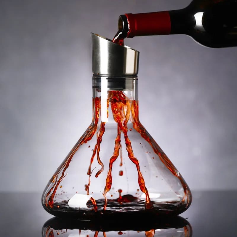 Decanter de Vinho Vidro Iceberg Aerador Home Bar Homedec