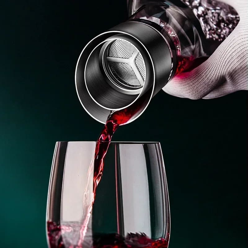 Decanter de Vinho Vidro Iceberg Aerador Home Bar Homedec