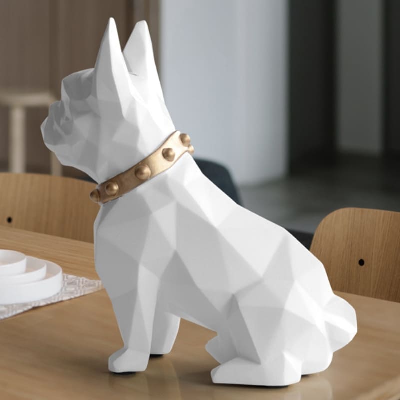 Decoração de Mesa Cofre de Resina Buldogue Francês Homedec