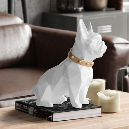 Decoração de Mesa Cofre de Resina Buldogue Francês Homedec
