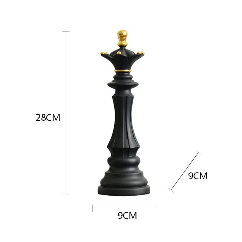 Decoração de Mesa Resina Estátua Peças de Xadrez Homedec