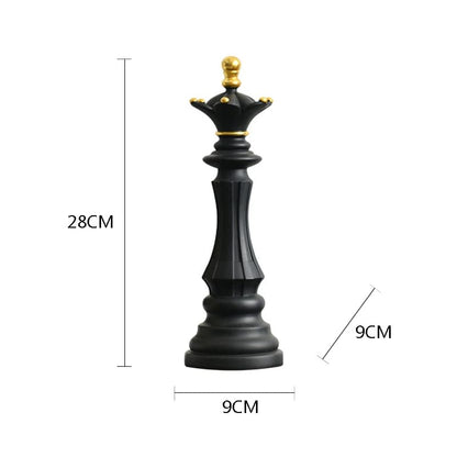 Decoração de Mesa Resina Estátua Peças de Xadrez Homedec