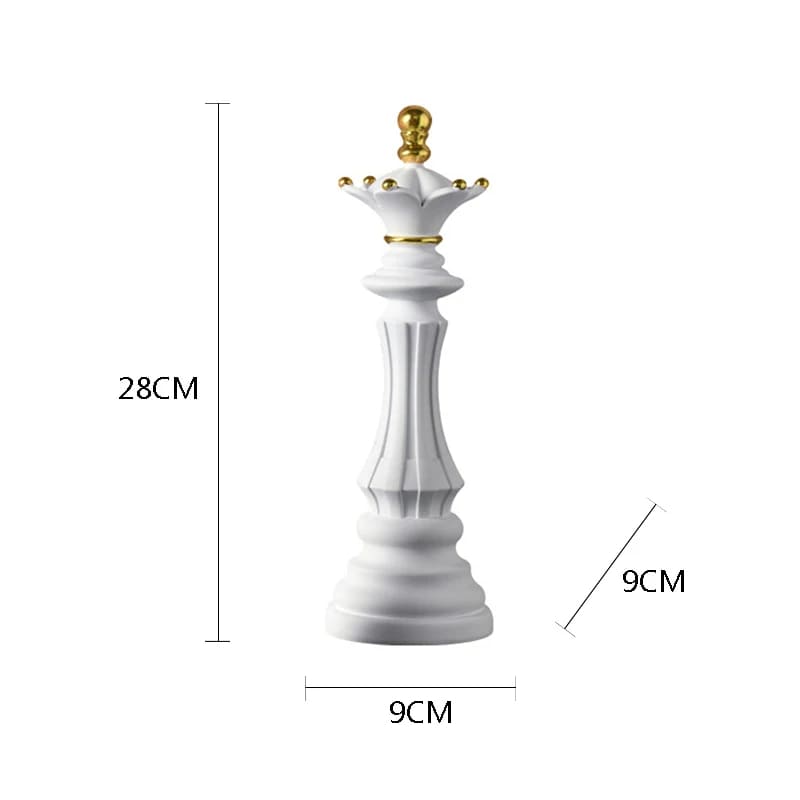 Decoração de Mesa Resina Estátua Peças de Xadrez Homedec
