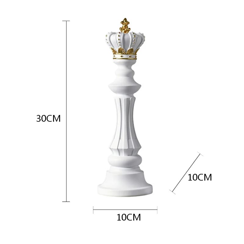 Decoração de Mesa Resina Estátua Peças de Xadrez Homedec
