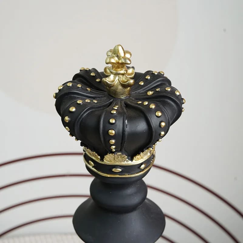 Decoração de Mesa Resina Estátua Peças de Xadrez Homedec