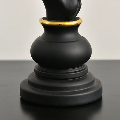 Decoração de Mesa Resina Estátua Peças de Xadrez Homedec