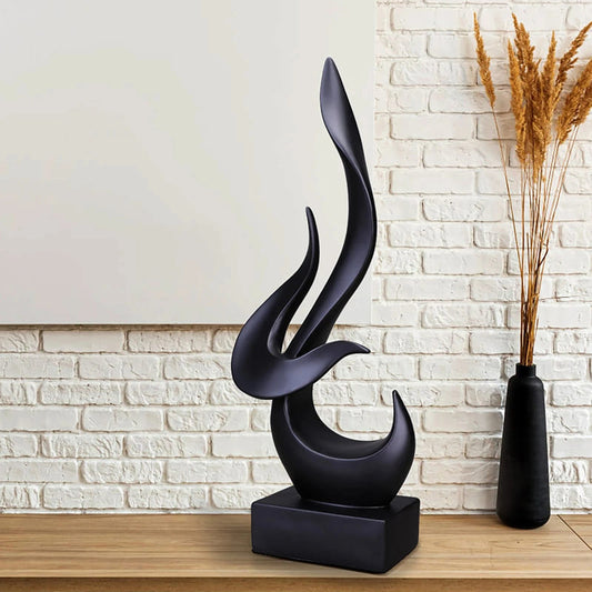 Decoração de Sala Resina Escultura Abstrata Chamas Homedec