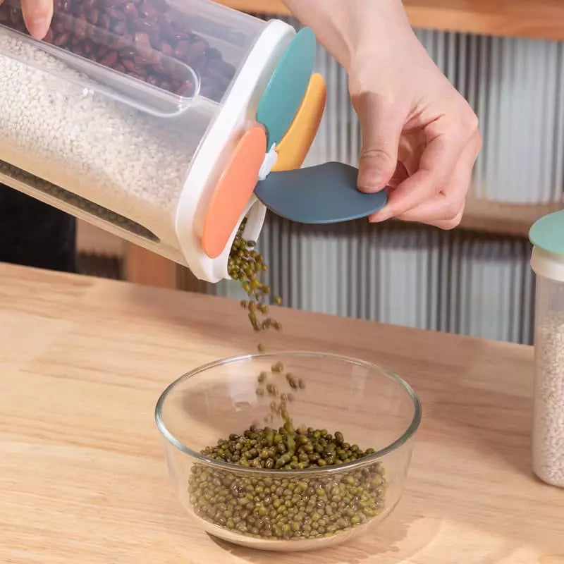 Dispensador Porta Alimentos e Cereais com Divisórias Homedec