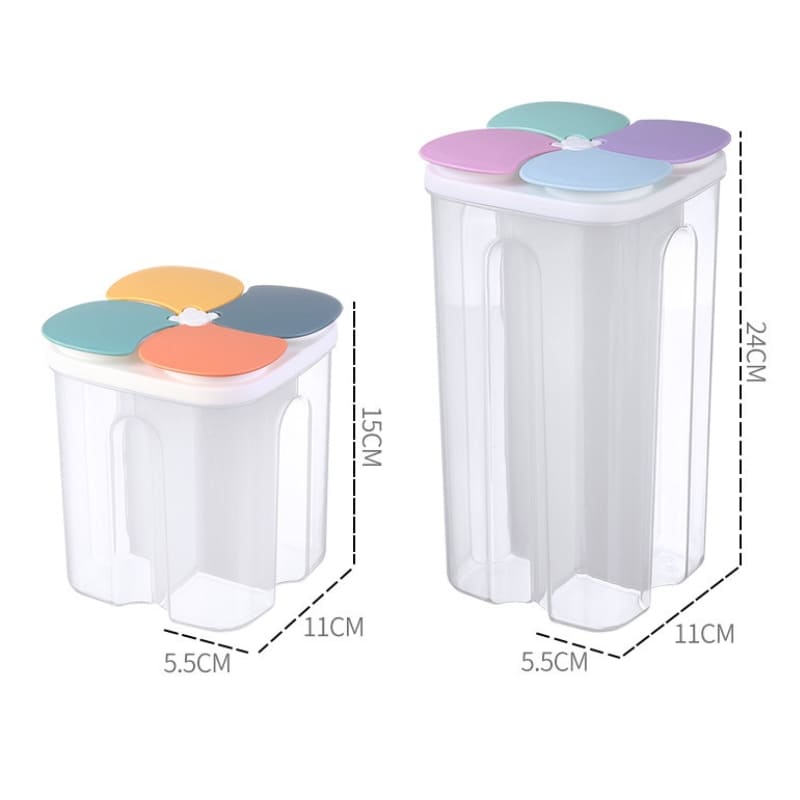 Dispensador Porta Alimentos e Cereais com Divisórias Homedec