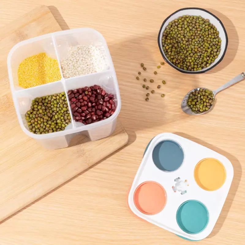 Dispensador Porta Alimentos e Cereais com Divisórias Homedec