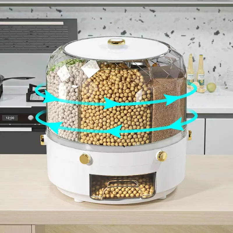 Dispensador Porta Alimentos e Cereais Giratório Homedec