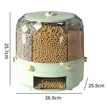 Dispensador Porta Alimentos e Cereais Giratório Homedec