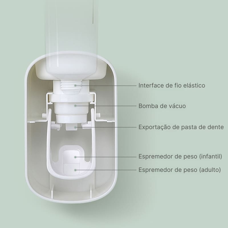 Dispenser de Pasta de Dente Inteligente Homedec