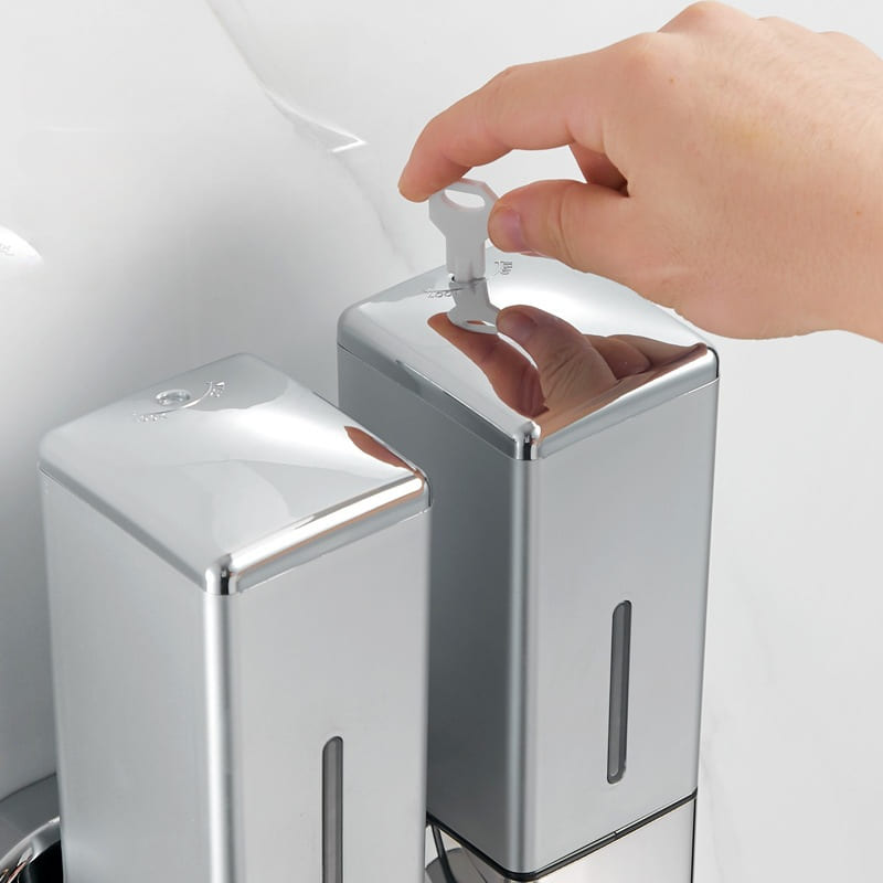 Dispenser de Sabonete Líquido Shampoo Condicionador Quadrado Homedec