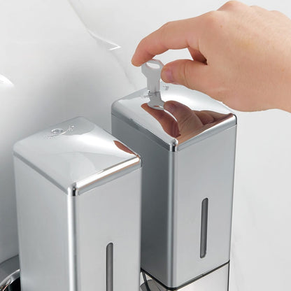 Dispenser de Sabonete Líquido Shampoo Condicionador Quadrado Homedec