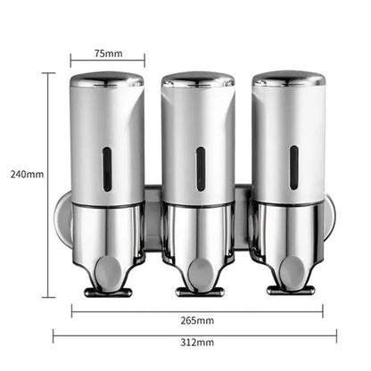 Dispenser de Sabonete Líquido Shampoo e Condicionador Homedec