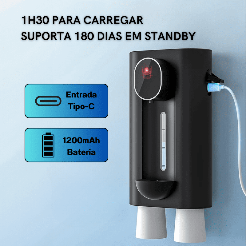 Dispenser Enxaguante Bucal Automático USB Recarregável Homedec