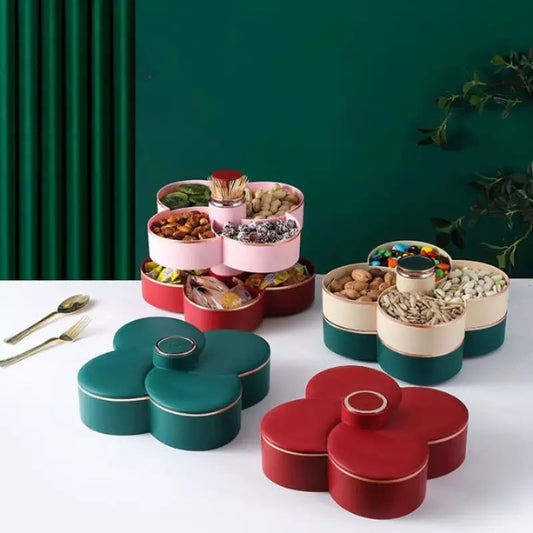 Dispenser Organizador de Alimentos Doces Frutas Giratório Homedec